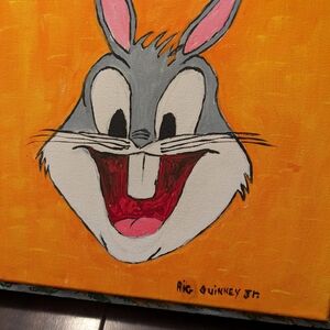 Vibrant Bugs Bunny Canvas Art